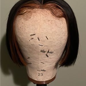 USED 8 inch skunk strip T-Part wig